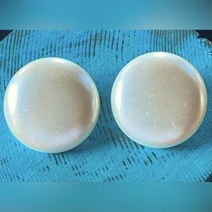 Vintage Marvella & Fashion Faux Pearl Button Clip-On Earrings